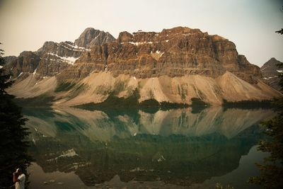 Scenic view of rocky mountains