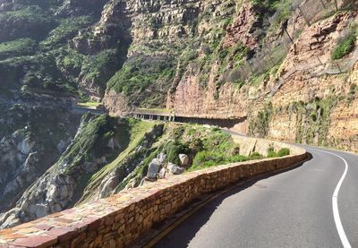 Panoramic view of road amidst trees