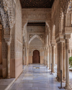 The alhambra palace in granada, andalusia, spain