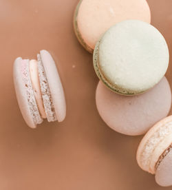 High angle view of easter eggs on table