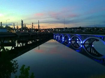 View of bridge over river