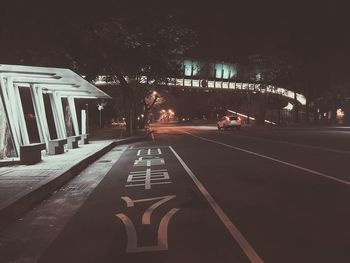 Road passing through empty road