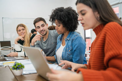 Business people working together in office