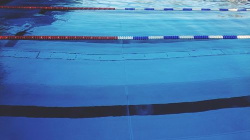 High angle view of swimming pool