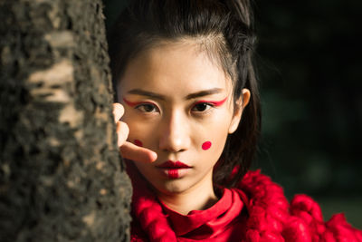 Close-up portrait of a girl