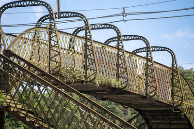 Low angle view of bridge against sky