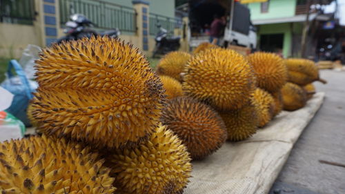 Close-up of fruits for sale at street market