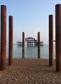 Pier in sea