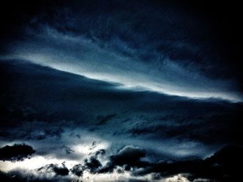 Low angle view of cloudy sky