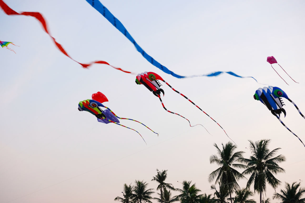 SAM-RAT BEACH - February 10, 2018: Thailand International Kite Festival on February 5, 2018 in Sam-rat beach, Suratthani province Thailand.