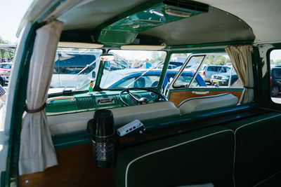 Interior of bus