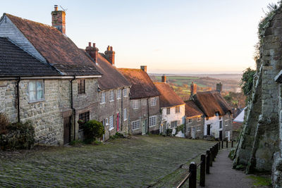 Houses in city