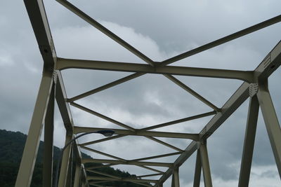 Low angle view of bridge against sky