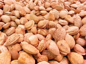 Full frame shot of almonds