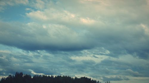 Low angle view of storm clouds in sky