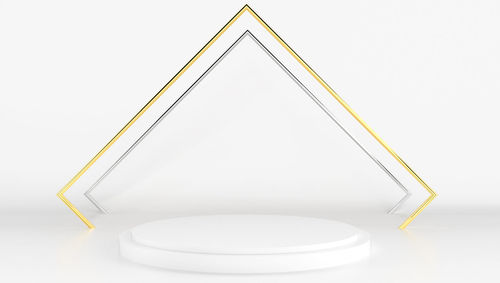 High angle view of empty paper over white background