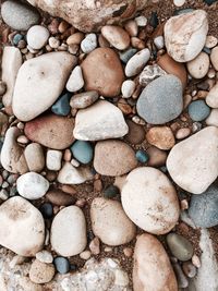 Full frame shot of pebbles