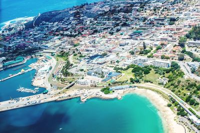 High angle view of a city