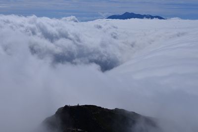 Low angle view of mountain against sky
