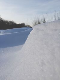 Scenic view of snow covered landscape