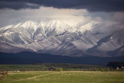 Scenic view of landscape against sky