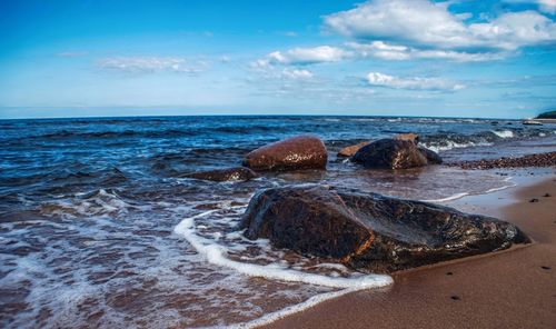 Scenic view of sea against sky