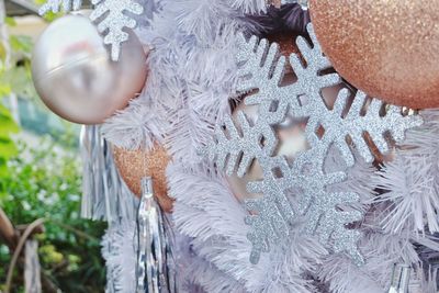 Close-up of christmas decoration