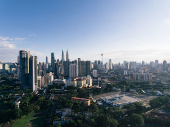 High angle view of a city