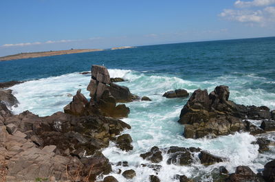 Scenic view of sea against sky