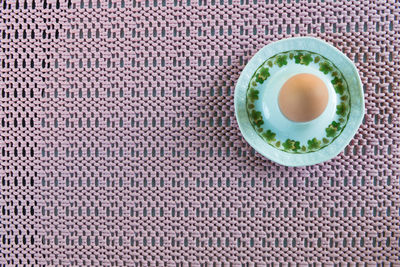 Close-up of drink served on table