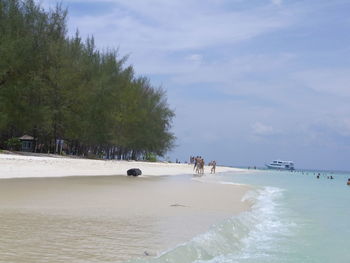 Scenic view of sea against sky