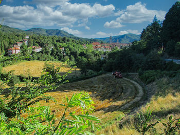 Scenic view of landscape against sky