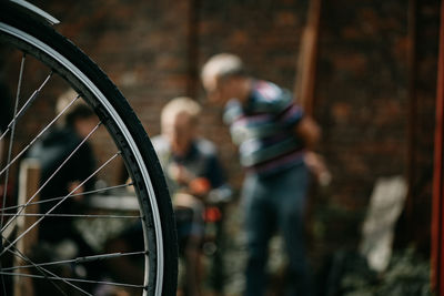 Close-up of bicycle