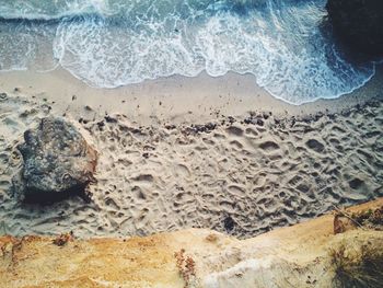 Close-up of sand on beach