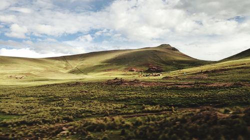 Scenic view of landscape against sky