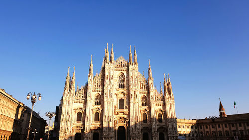 View of cathedral against blue sky