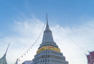 Low angle view of buildings against sky