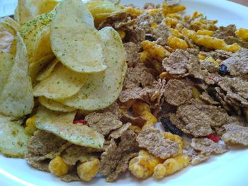 Close-up of food in plate