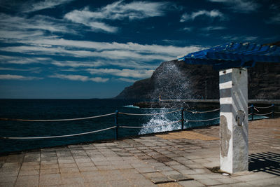 Scenic view of sea against sky