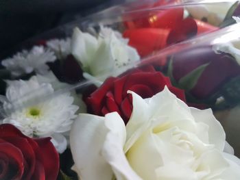 Close-up of rose bouquet