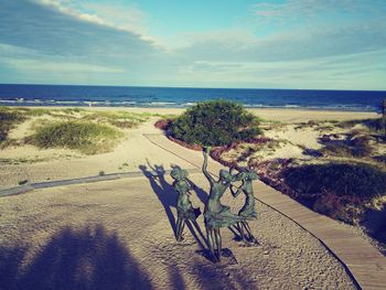 Scenic view of sea against sky