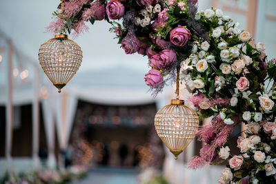 Close-up of christmas decorations