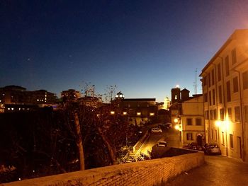 City street at night