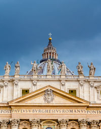 Low angle view of historical building against sky