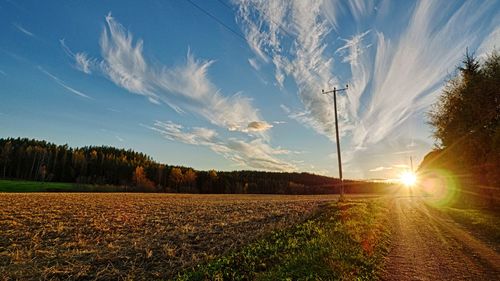 Scenic view of sunset