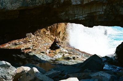 Rocks in sea