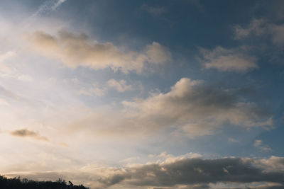 Low angle view of clouds in sky