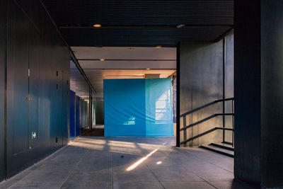 Empty corridor of building