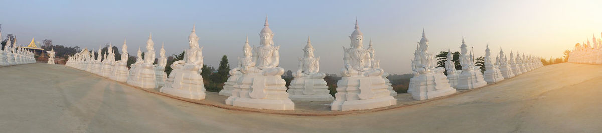 Panoramic view of historical building against sky