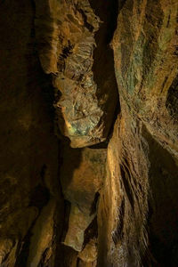 Rock formations in cave